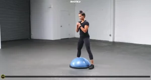 پرش اسکوات سومو با بوسوبال