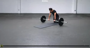 رول اوت شکم با هالتر