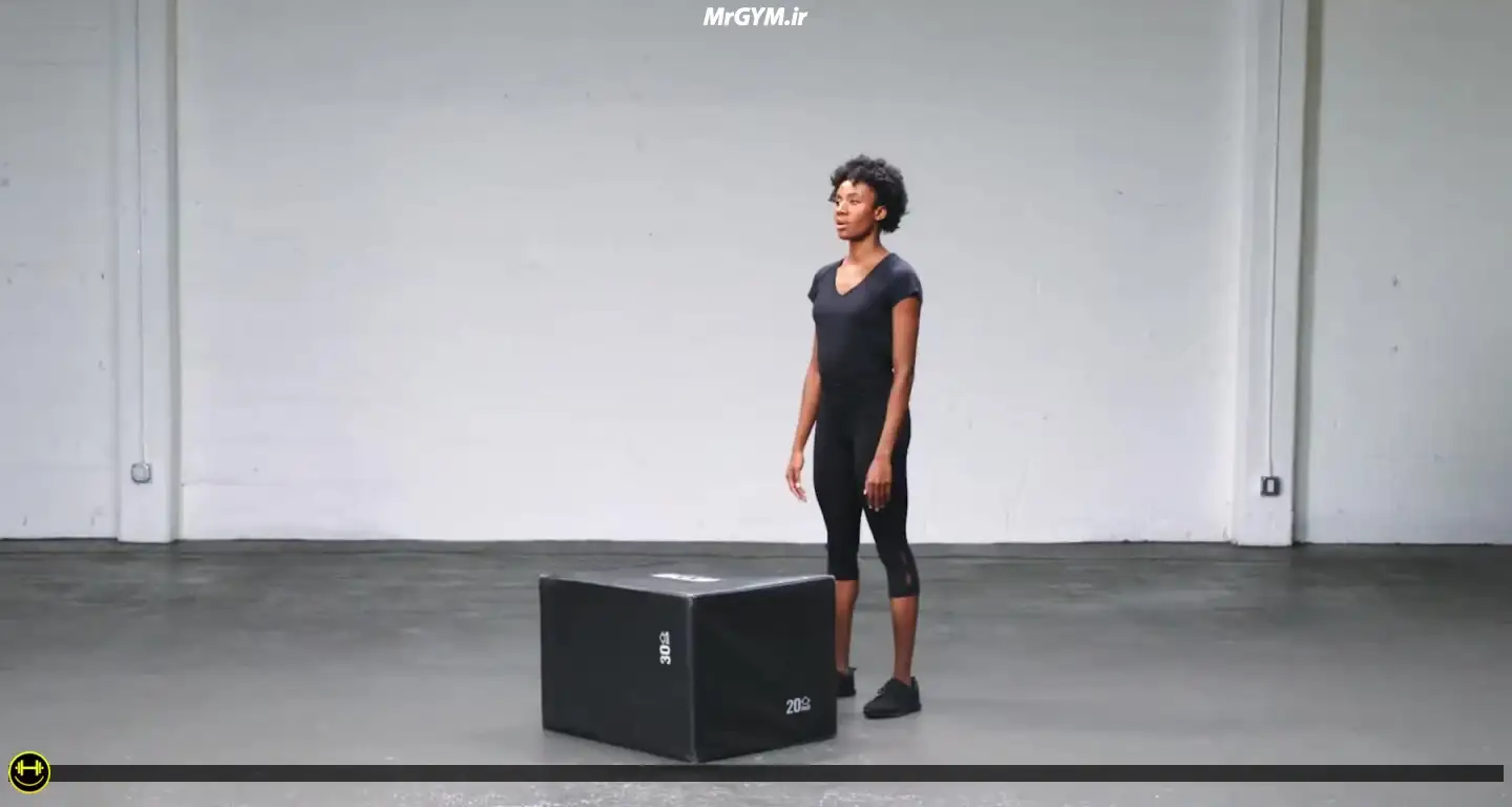 آموزش حرکت پرش روی جعبه (Box Jump)