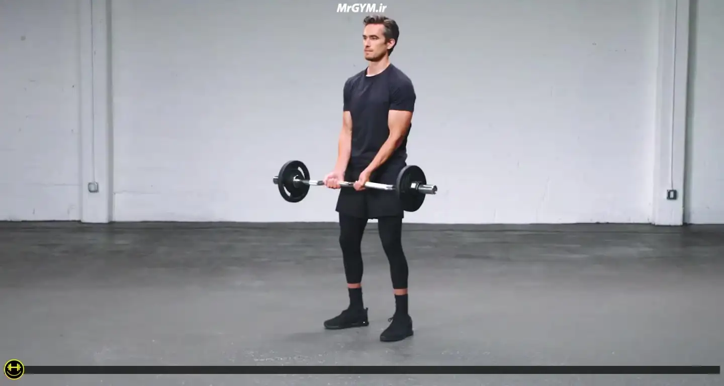 آموزش حرکت جلو بازو دست جمع با هالتر EZ (Close-Grip EZ-Bar Curl)