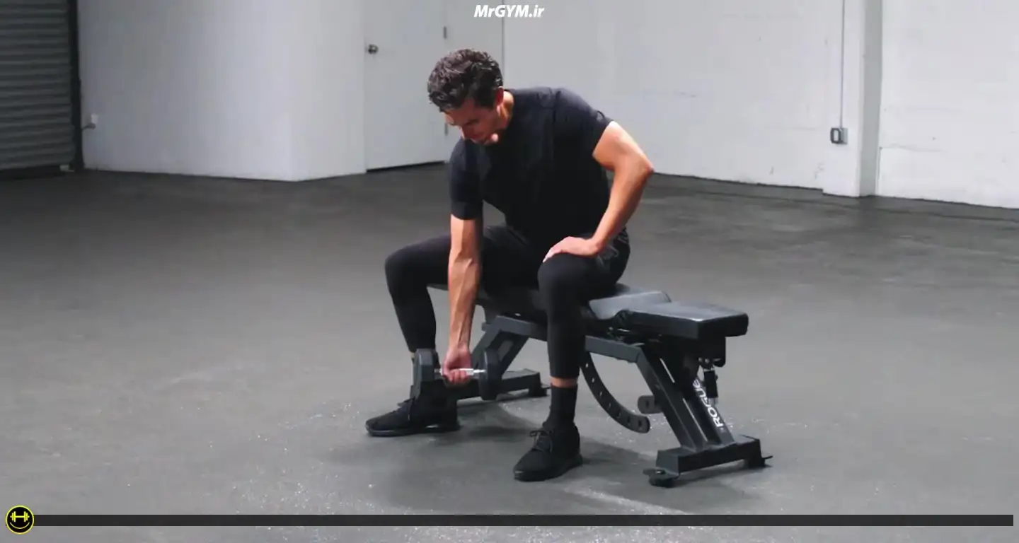 آموزش حرکت جلو بازو تمرکزی (Concentration Curl)