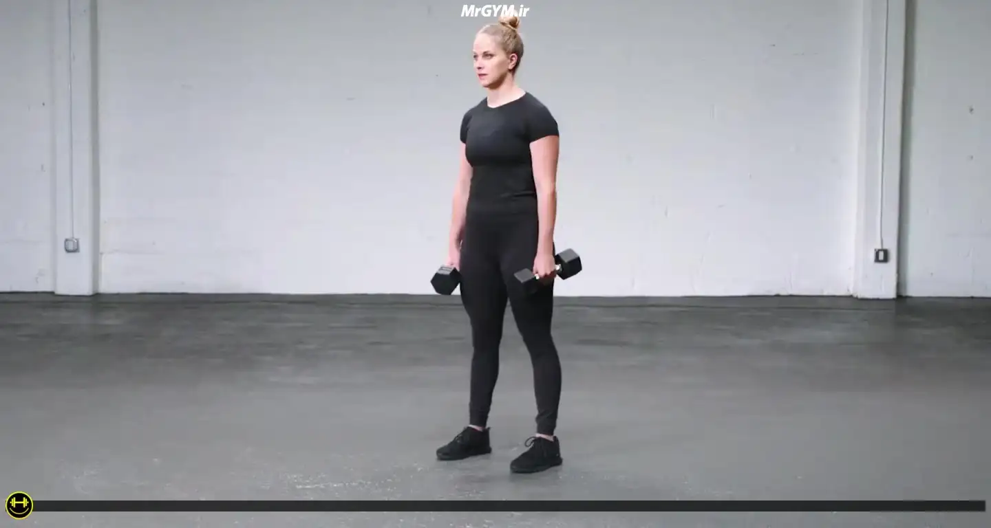 آموزش حرکت کلین با دمبل (Dumbbell Clean)