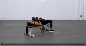 پرس لارسن با دمبل