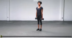 لانج با دمبل