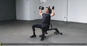 پرس سرشانه با دمبل