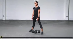 اسکوات سومو با دمبل