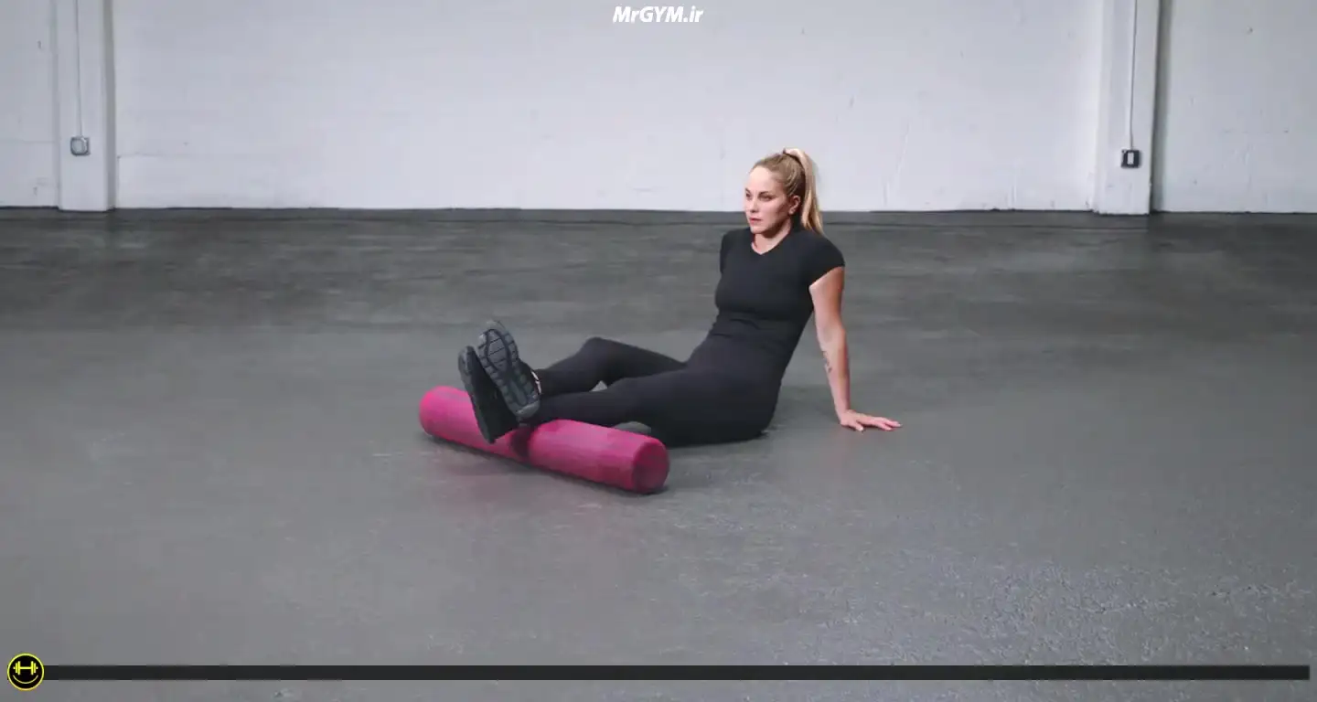آموزش حرکت رول فوم ساق پا (Foam Roll Calves)