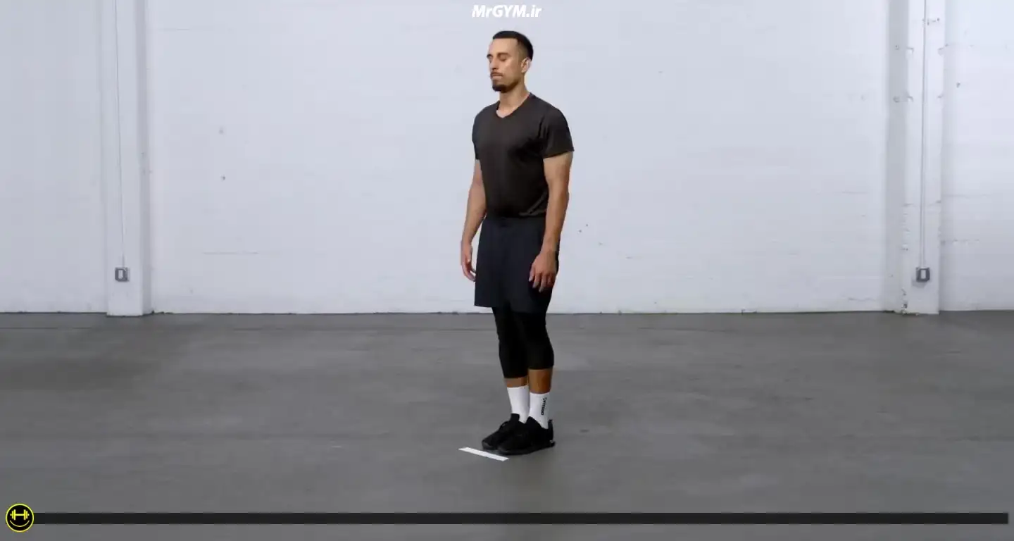 آموزش حرکت پرش خطی به جلو (Forward Line Hops)