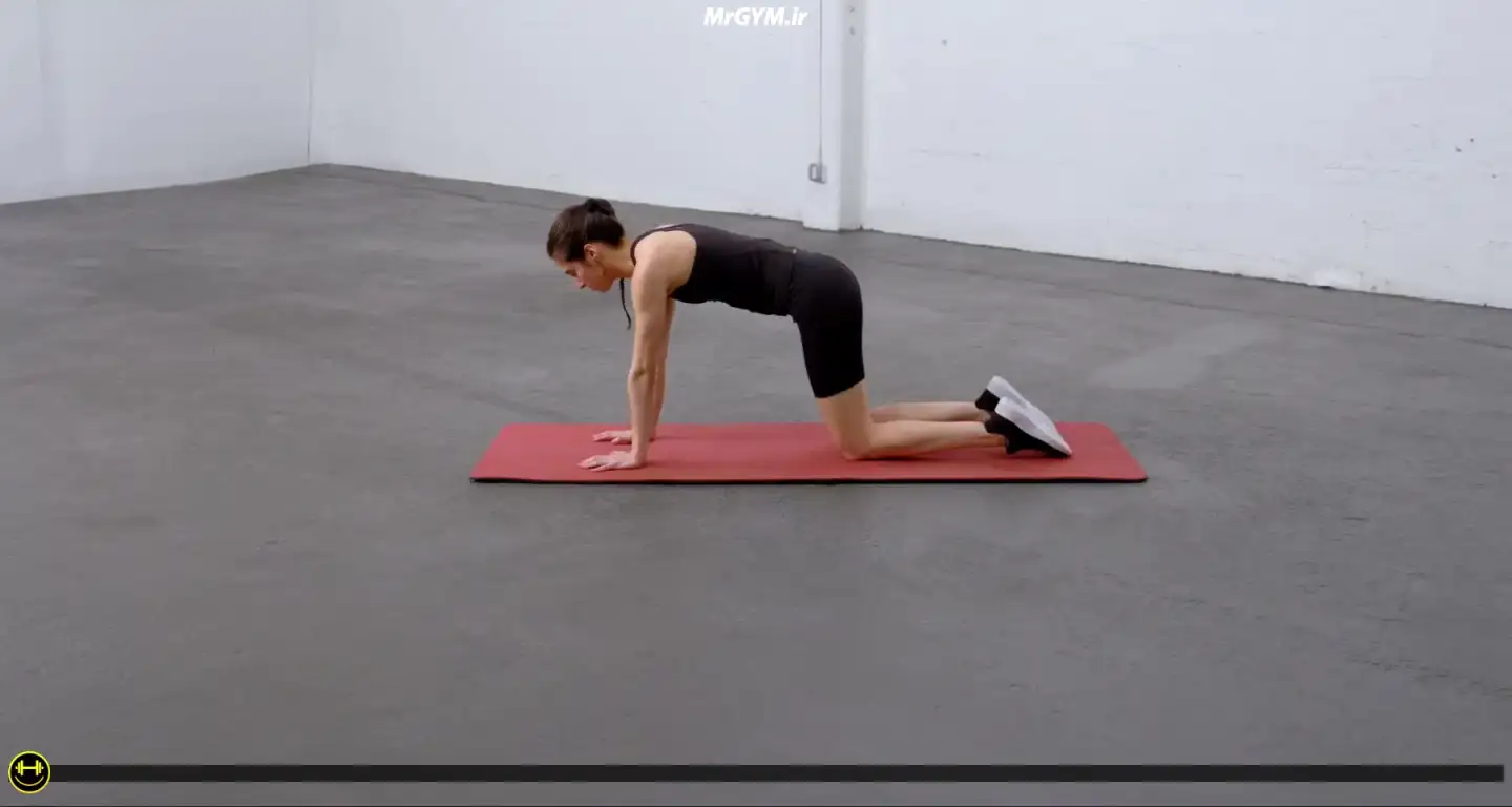 آموزش حرکت کشش قورباغه ای (Frog Stretch)