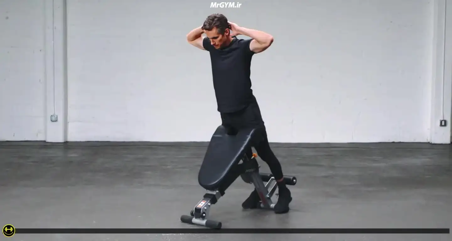 آموزش حرکت اکستنشن پشت شیب دار (Incline Back Extension)