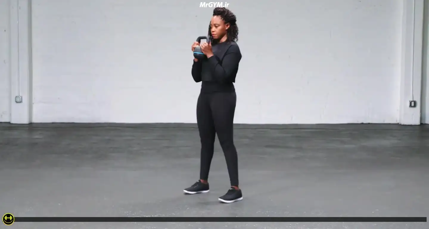 آموزش حرکت اسکوات گابلت با کتل بل (Kettlebell Goblet Squat)