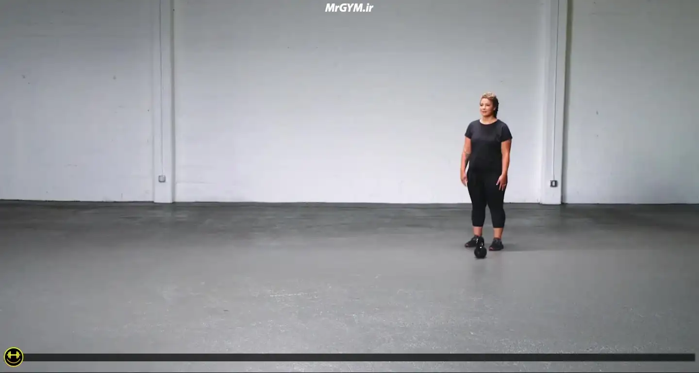 آموزش حرکت راه رفتن کشاورز تک دست با کتل بل (Kettlebell Single Arm Farmer Walk)