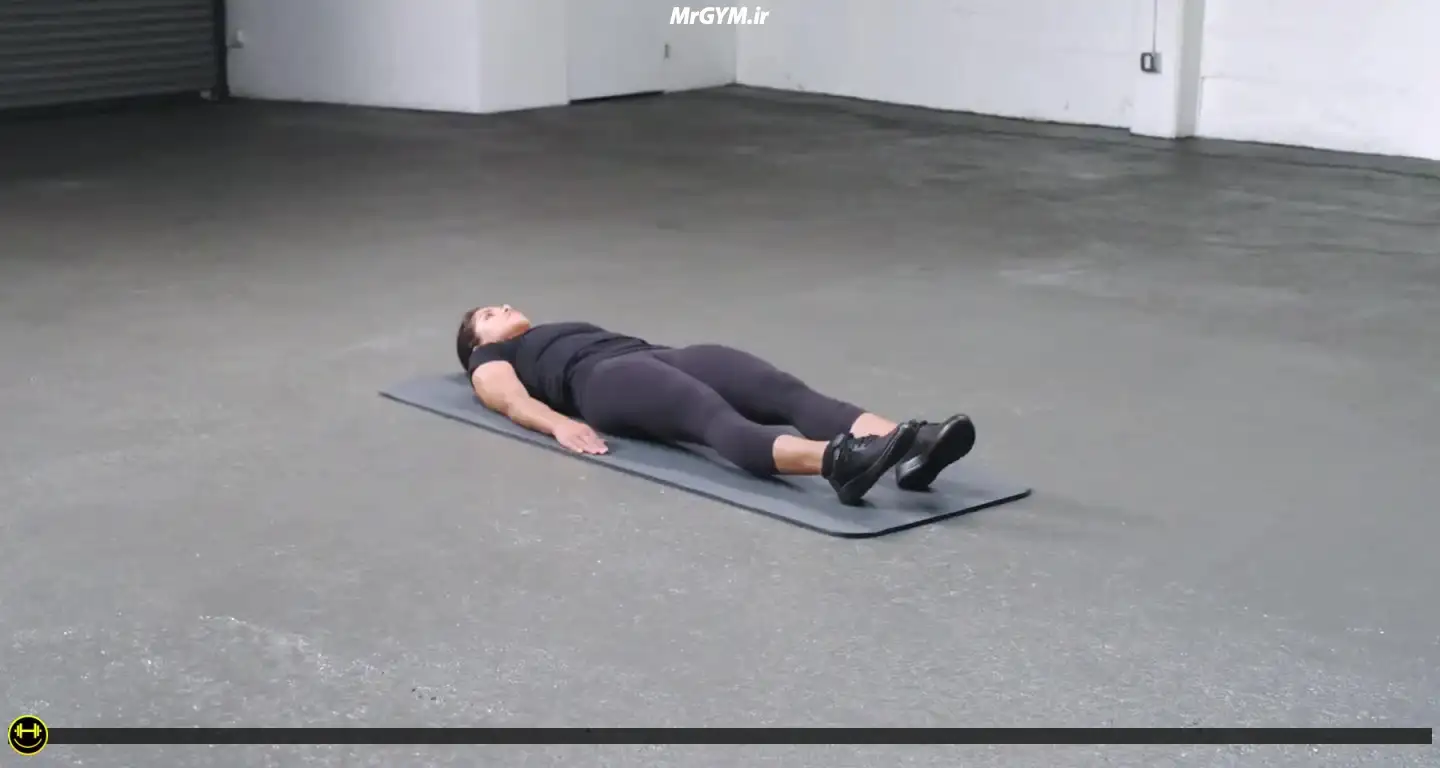 آموزش حرکت کشش زانو به سینه (Knee to Chest Stretch)