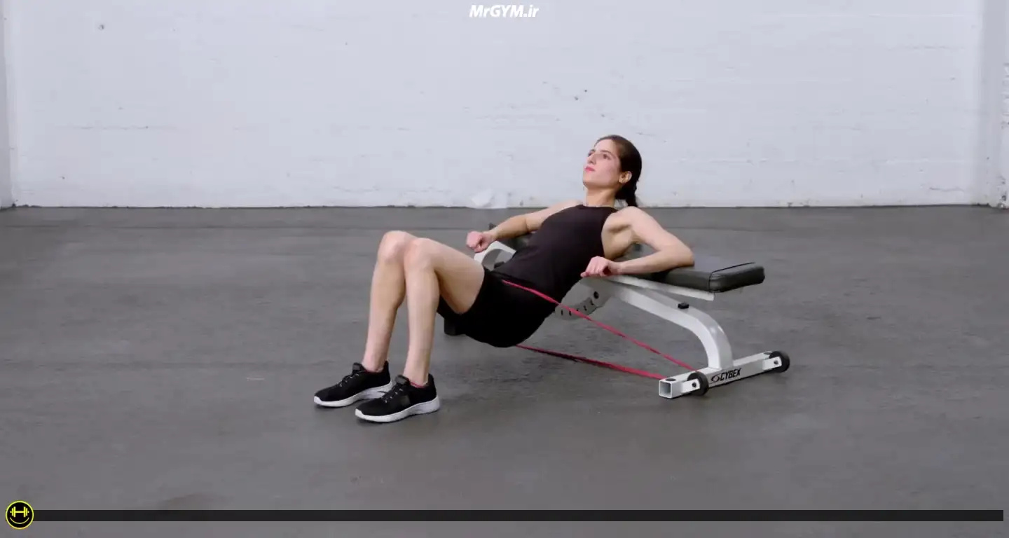آموزش حرکت هیپ تراست با کش حلقه ای (Loop Band Hip Thrust)