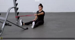 پارویی تک دست نشسته با کش حلقه ای