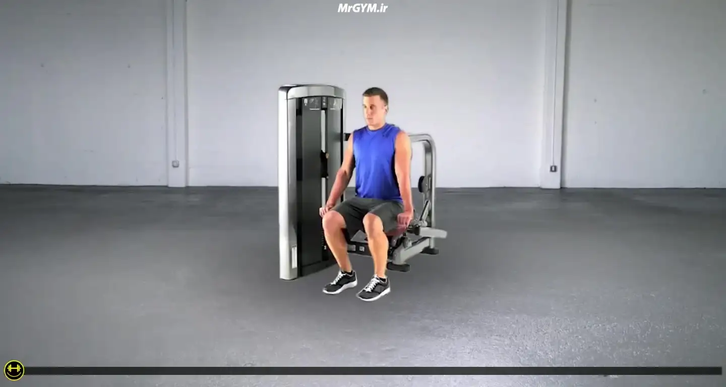 آموزش حرکت دیپ پشت بازو با دستگاه (Machine Tricep Dip)