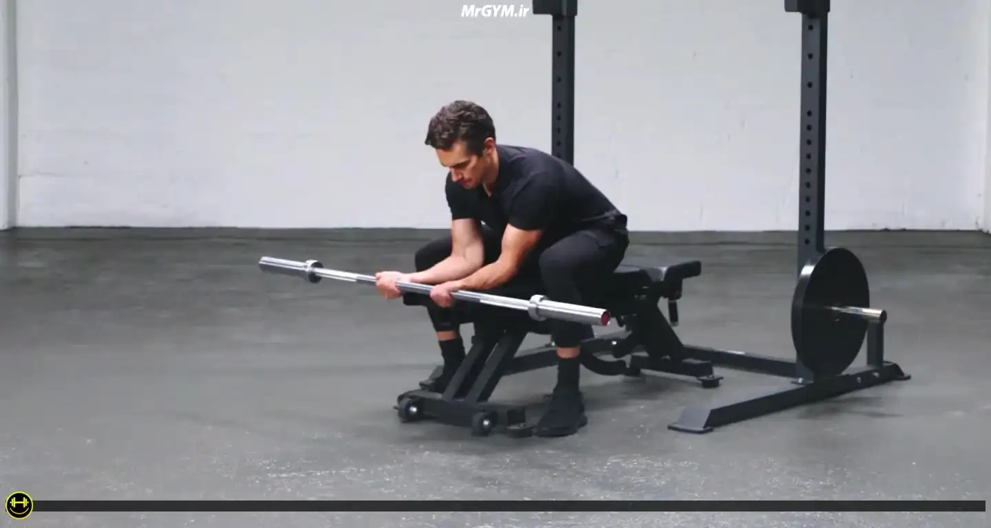آموزش حرکت مچ با هالتر (Palms-Up Barbell Wrist Curl)