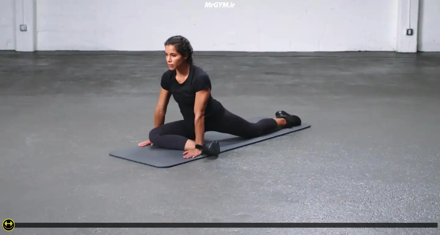 آموزش حرکت حرکت کبوتر (Pigeon Pose)
