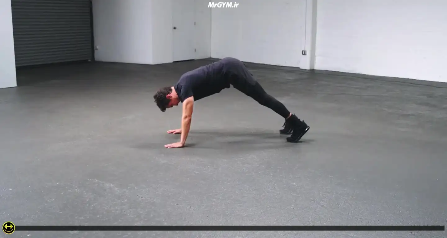 آموزش حرکت شنا پایک (Pike Push Up)