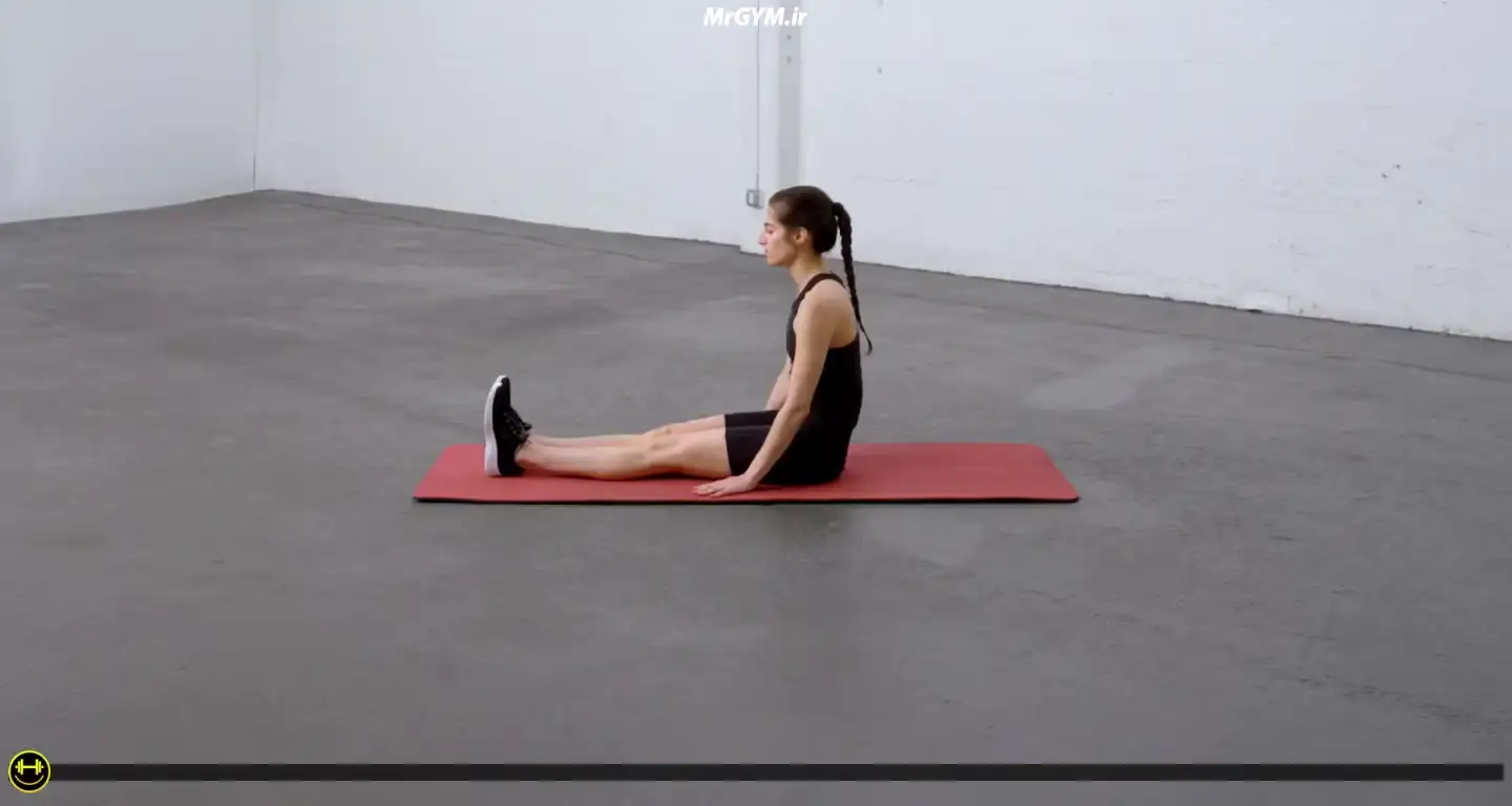 آموزش حرکت چرخش نشسته (Seated Twist)