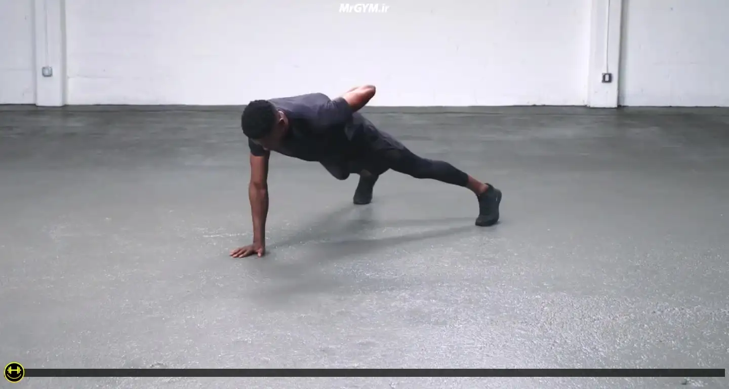 آموزش حرکت شنا تک دست (Single Arm Push Up)