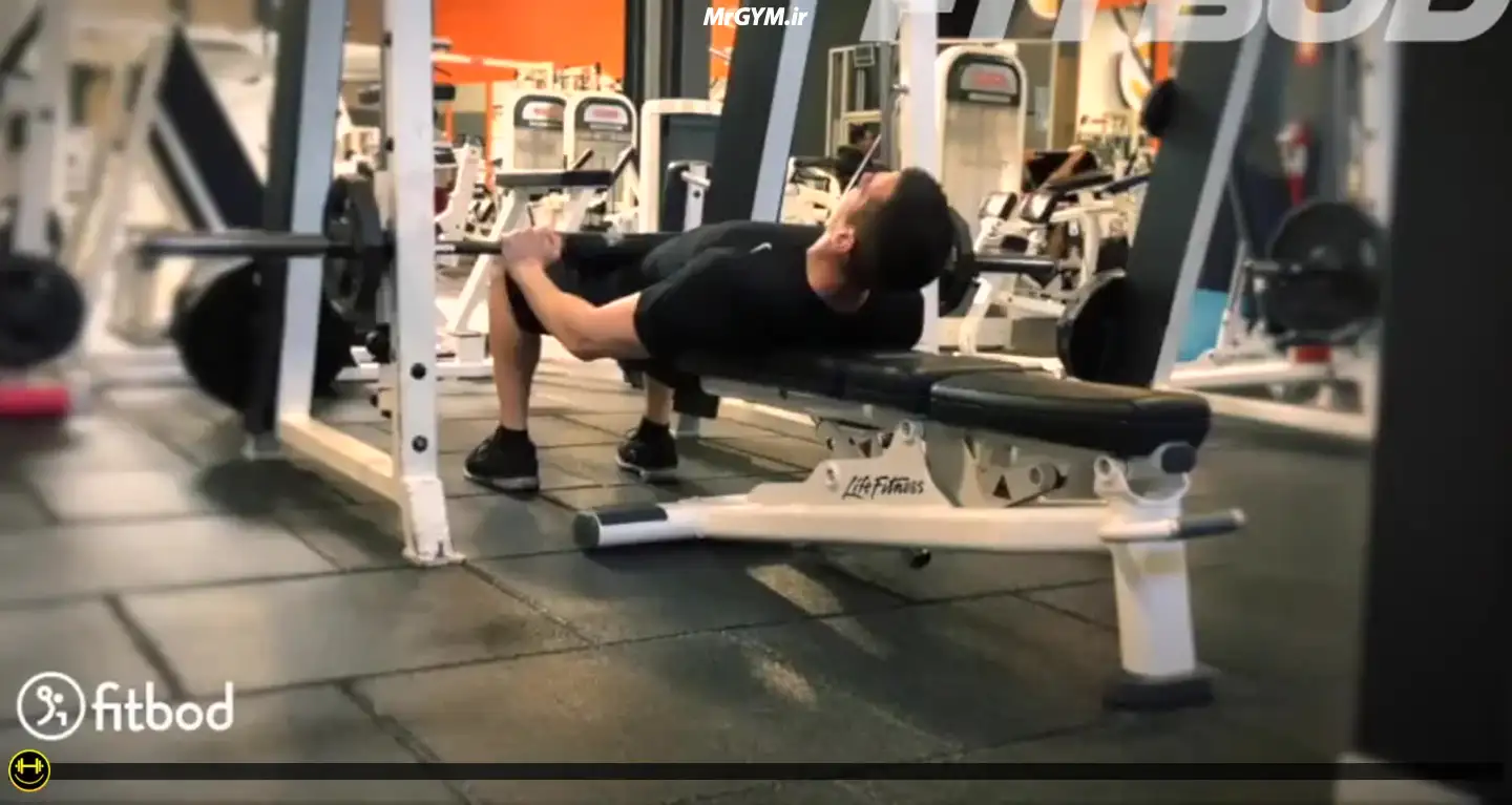 آموزش حرکت بالا آوردن لگن با اسمیت ماشین (Smith Machine Hip Raise)