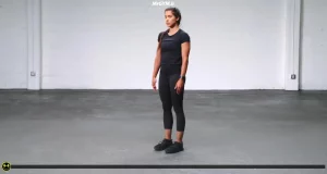خم شدن به جلو ایستاده