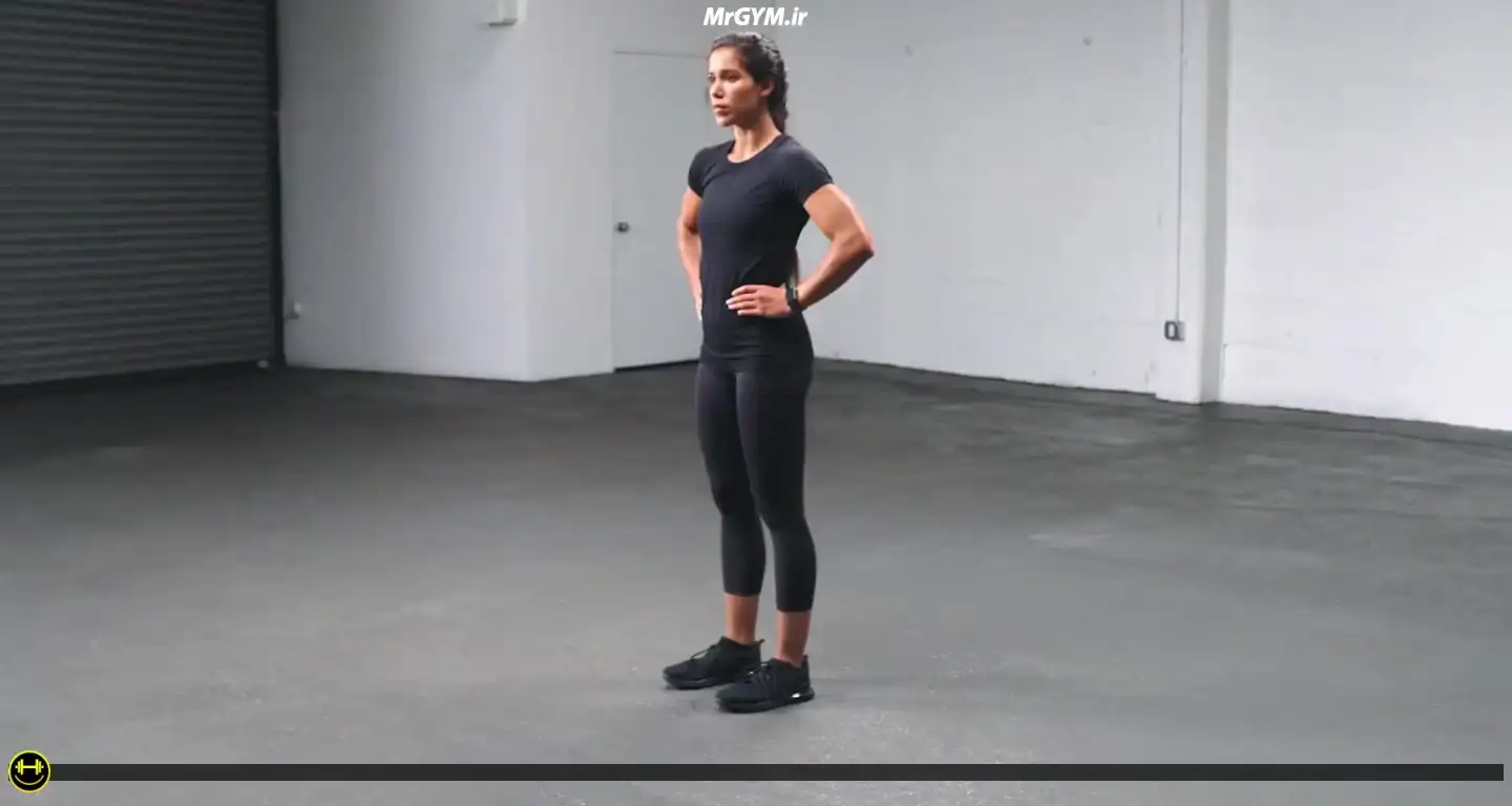 آموزش حرکت داخل ران ایستاده (Standing Hip Adduction)