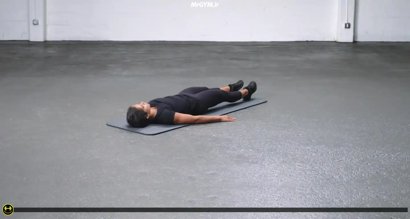 آموزش حرکت کشش کمر خوابیده (Supine Back Stretch)