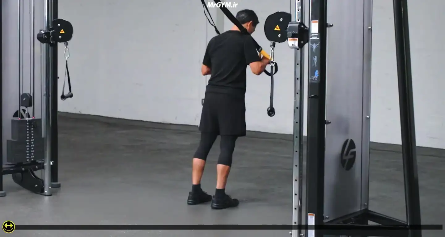آموزش حرکت ساق پا با TRX (TRX Calf Raise)