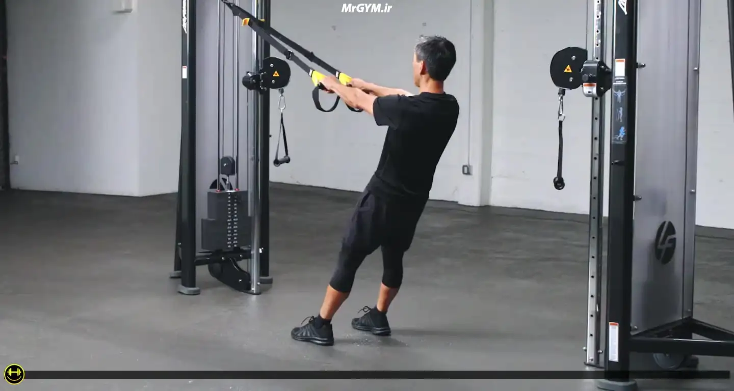 آموزش حرکت پارویی با TRX (TRX Row)