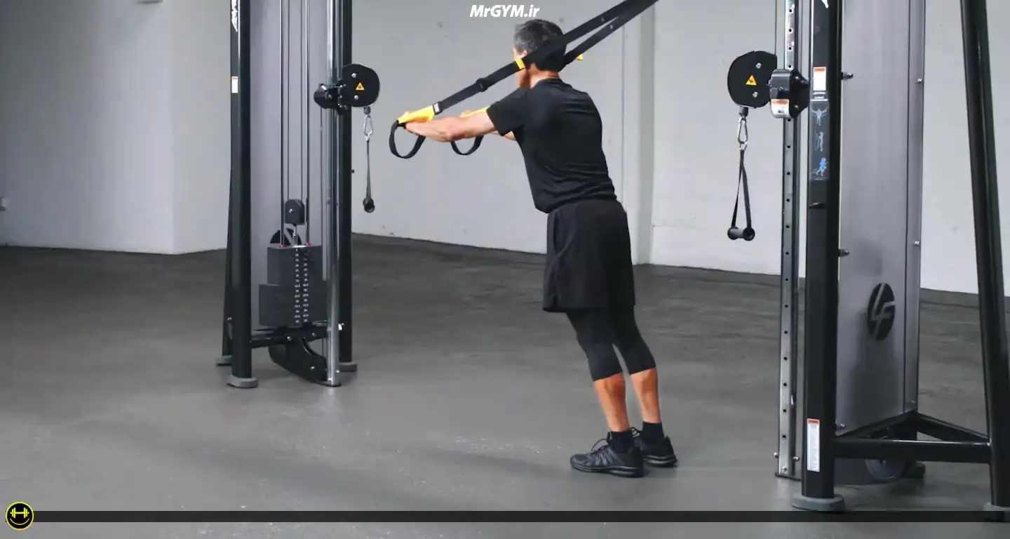 آموزش حرکت پشت بازو با TRX (TRX Tricep Extension)